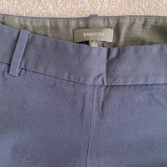 Aritzia Babaton navy blue cropped pants - Picture 2 of 2